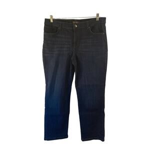 LEE Women’s Relaxed Fit Straight Leg Mid-Rise Jeans / Size: 16P